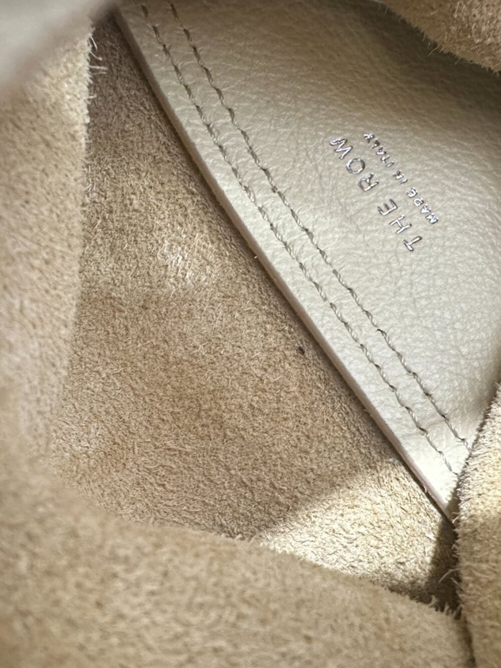 THE ROW Bindle Three Bag - Eggshell - Picture 10 of 10